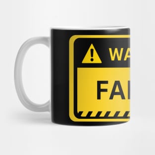 family-yellow warning sign Mug